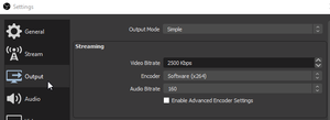 OBS - Output Settings